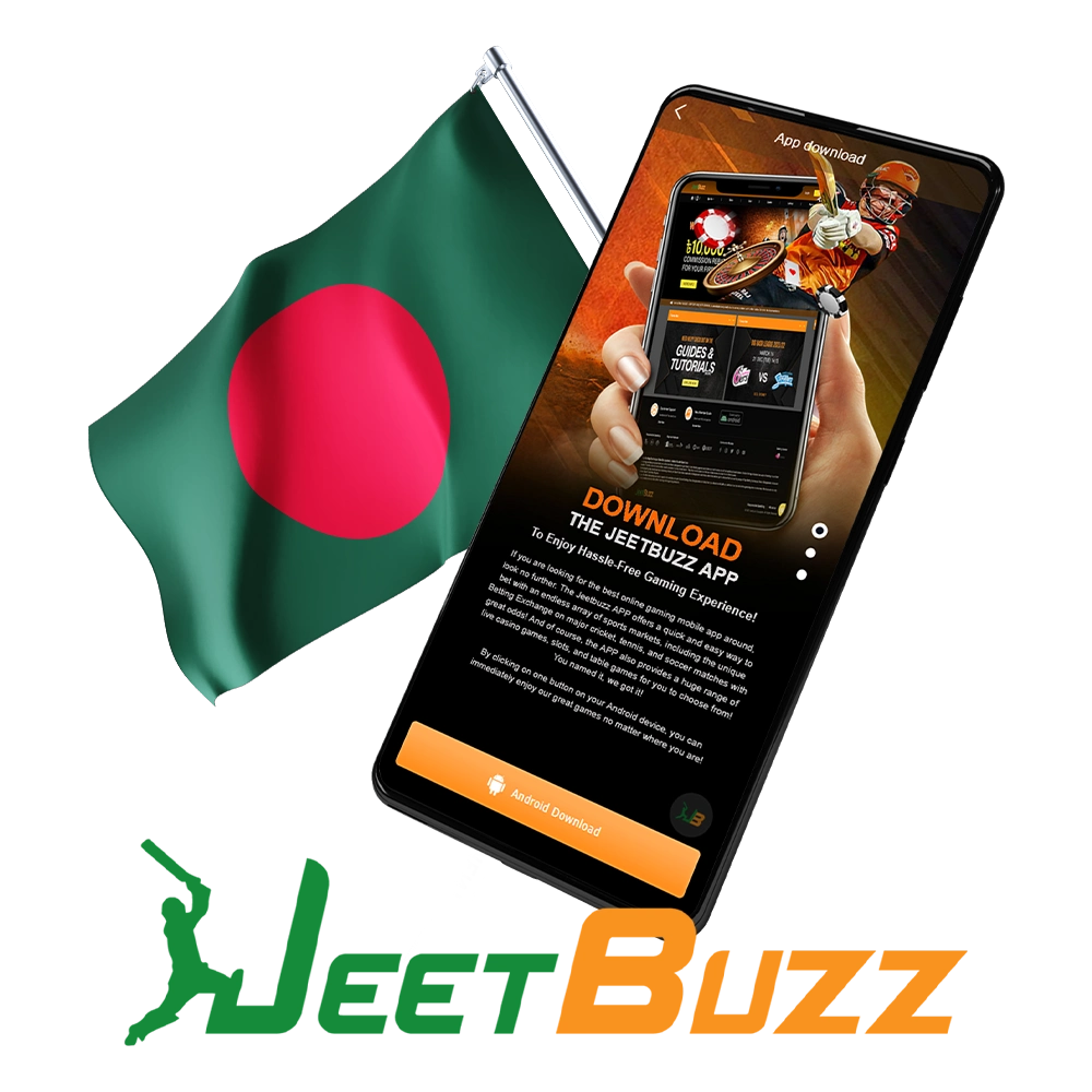 ক্যাসিনো গেম খেলতে এবং ক্রিকেটে বাজি ধরতে Jeetbuzz অ্যাপটি ডাউনলোড এবং ইনস্টল করুন।